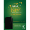 Biblia de Estudio del Diario Vivir Ntv, Letra Grande (Sentipiel, Negro/Ónice, Índice, Letra Roja)