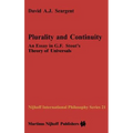 Plurality and Continuity: An Essay in G.F. Stout's Theory of Universals