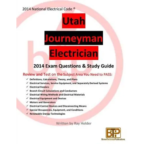 Utah 2014 Journeyman Electrician Study Guide