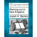 Warning Out in New England.