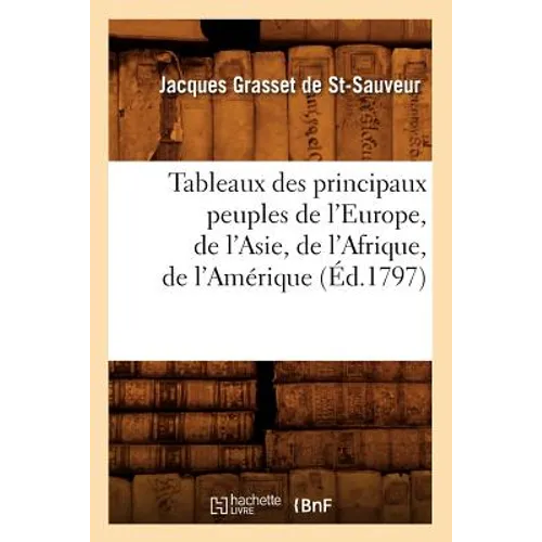Tableaux Des Principaux Peuples de l'Europe, de l'Asie, de l'Afrique, de l'Amérique (Éd.1797)