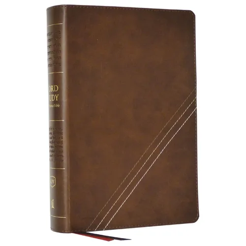 Kjv, Word Study Reference Bible, Leathersoft, Brown, Red Letter, Thumb Indexed, Comfort Print: 2,000 Keywords That Unlock the Meaning of the Bible