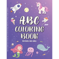 ABC Coloring Book for Kids Ages 4-8, Boys and Girls. Preschool activities, alphabet learning