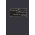 Language Universals and Variation