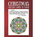 Christmas Greeting Cards to Color: Christmas Coloring Book for Adults