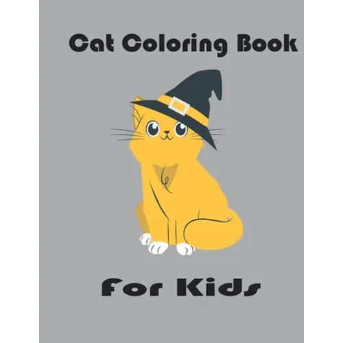 Cat Coloring Book For Kids: Cats With Hats Coloring Pages For Kids, Simple activity book 33 design 8.5*11 inches