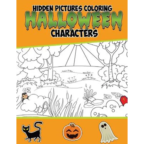 Hidden Pictures Coloring Halloween Characters: Hidden picture books for children