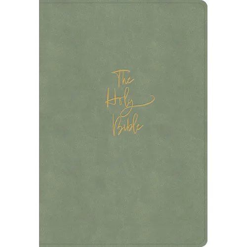 KJV Super Giant Print Reference Bible, Sage Suedesoft Leathertouch, Indexed