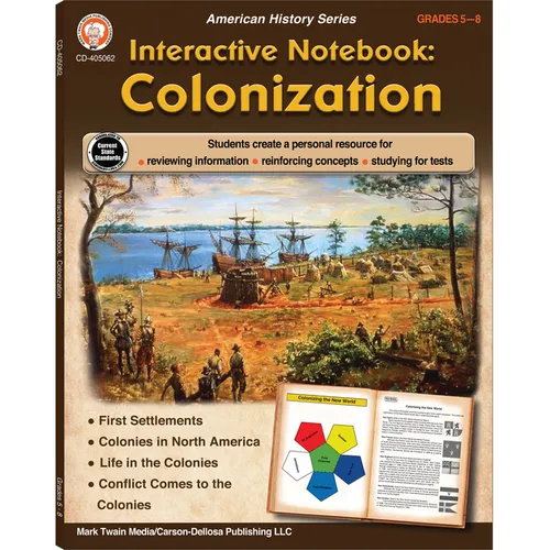 Interactive Notebook: Colonization Resource Book, Grades 5 - 8
