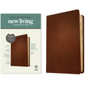 NLT Thinline Center-Column Reference Bible, Filament Enabled (Genuine Leather, Brown, Red Letter)
