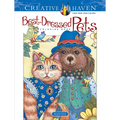Creative Haven Best-Dressed Pets Coloring Book