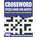 Crossword Puzzle Book For Adults: Crossword Book For Adult Parents And Senior Grandparents With Large Print Puzzles And Solutions To Enjoy Traveling A