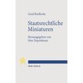 Staatsrechtliche Miniaturen: Positionen Zu Fragen Der Zeit