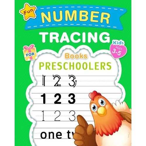 Fun Number Tracing Book for Preschoolers & Kids Ages 3-5: Count and Trace Numbers Practice Handwriting Workbook for Pre K, Kindergarten and Kids Ages