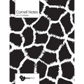 Cornell Notes: B&W Giraffe Pattern Cover - Best Note Taking System for Students, Writers, Conferences. Cornell Notes Notebook. Large