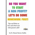 So you want to start a Non Profit? Let's do some homework first!