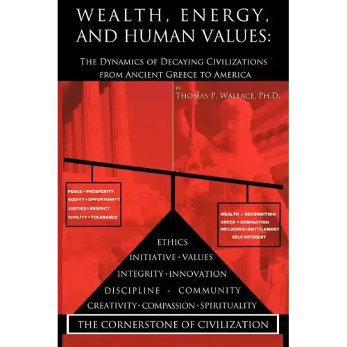 Wealth, Energy, and Human Values: The Dynamics of Decaying Civilizations from Ancient Greece to America