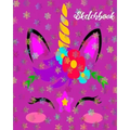 Sketchbook: Unicorn Design Doodle Activity NoteBook - Create Your Unique Art, Games, Ideas and Creative Stories Workbook For Girls - Diary
