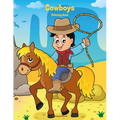 Cowboys Coloring Book 1