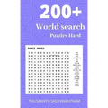 200+ Difficult World search Puzzles Hard: World search puzzle book for Kids & adults