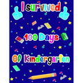 I survived 100 Days of kindergarten: 100th days of school Funny handwriting workbook for Kindergarten for student or teacher this is great gifts idea