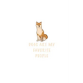 Dogs Are My Favorite People: Cute Family Gift Idea for dogs lover Border Collie: Lined Notebook - journal (6 - 9) - 110 Pages - Matte notebook