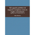 Gli appalti pubblici di importo compreso entro le soglie comunitarie