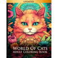World of Cats: Adult Coloring Book