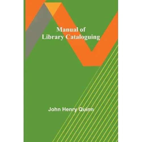 Manual of Library Cataloguing