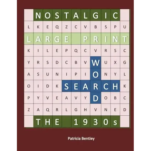 Nostalgic Large Print Word Search: The 1930s