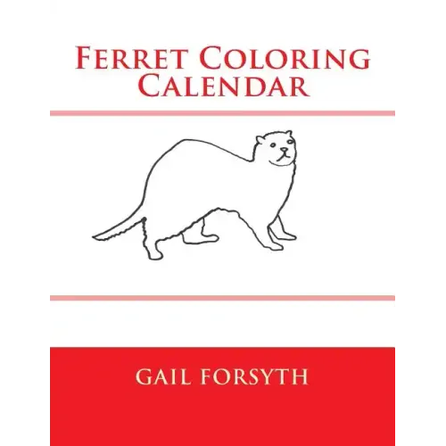 Ferret Coloring Calendar