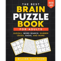 The Best Brain Puzzle Book: Sudoku, Jigsaw Sudoku, Word Search, Number Fill-In, Hashi, Domino, Hidato.