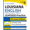 LEAP Test Prep: Grade 8 English Language Arts Literacy (ELA) Practice Workbook and Full-length Online Assessments: LEAP Study Guide