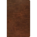ESV Thinline Bible, Red Letter (Full Grain Leather, Saddle Brown)