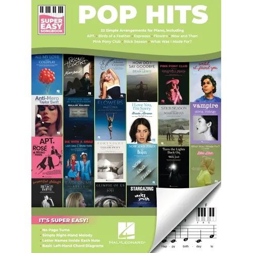 Pop Hits - Super Easy Songbook: 22 Simple Arrangements of Today's Hits with Lyrics