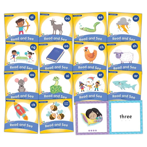 Jolly Phonics Read and See, Pack 2: In Print Letters (American English Edition)