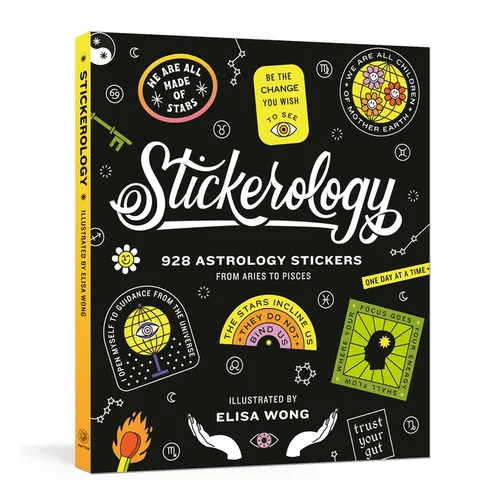Stickerology: 928 Astrology Stickers from Aries to Pisces: Stickers for Journals, Water Bottles, Laptops, Planners, and More