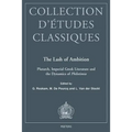 The Lash of Ambition: Plutarch, Imperial Greek Literature and the Dynamics of Philotimia