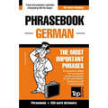 English-German phrasebook and 250-word mini dictionary
