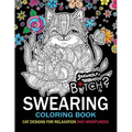 Swearing Coloring book: An Adult coloring book: Cat design with swear word and flower