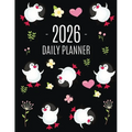 Penguin Daily Planner 2026: Keep Track of All Your Weekly Appointments! Cute Funny Black Arctic Bird Organizer (12 Months)