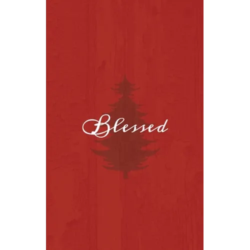 Blessed: A Red Hardcover Decorative Book for Decoration with Spine Text to Stack on Bookshelves, Decorate Coffee Tables, Christmas Decor, Holiday Deco