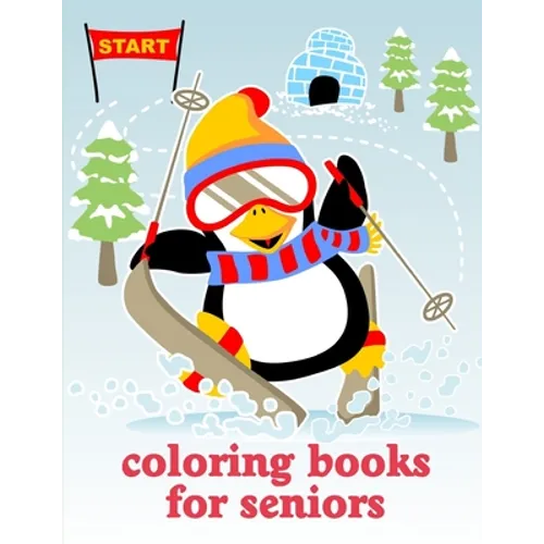 Coloring Books For Seniors: Christmas Book, Easy and Funny Animal Images - Paperback