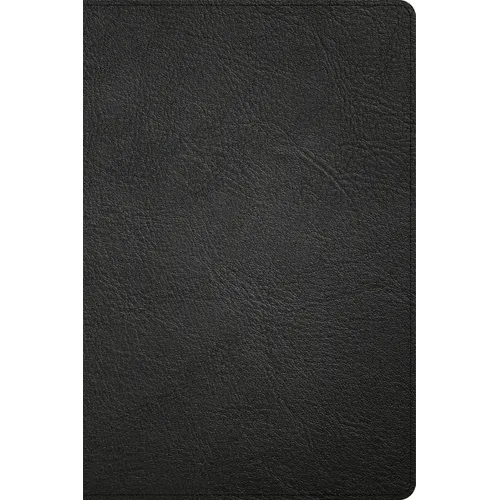 CSB Large Print Thinline Bible, Holman Handcrafted Collection, Black Premium Goatskin