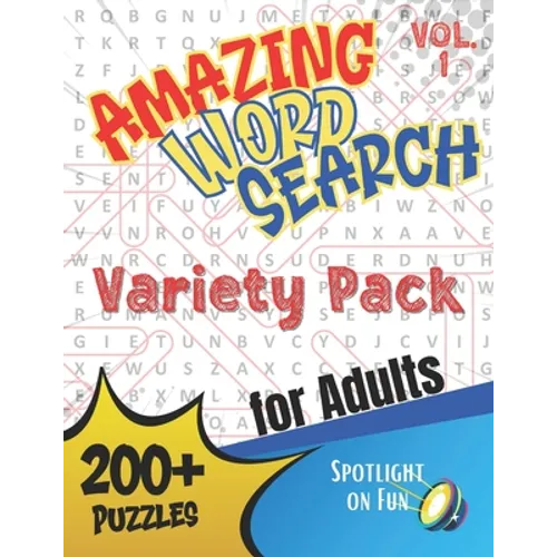 Amazing Word Search for Adults Variety Pack Vol. 1: Word Puzzle Book for Adults, Seniors