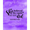 She Believed She Could So She Did: Wellness Workbook For Women: Weight Loss Diary Wellness Log Book for Women: New Year New You Personal Transformatio