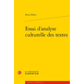 Essai d'Analyse Culturelle Des Textes