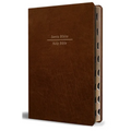 Biblia Bilingüe Reina Valera 1960 (Esv) Letra Grande Símil Piel Marrón Con Índice/ Bilingual Bible Rvr 1960 (Esv) Large Print Brown Leathersoft with T