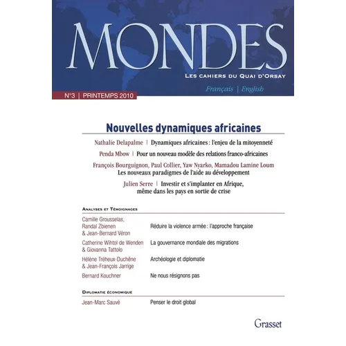 Mondes n°3 - Les cahiers du Quai d'Orsay