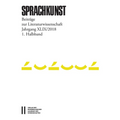Sprachkunst XLIX/2018 1. Halbband: Beitrage Zur Literaturwissenschaft. Jahrgang XLIX/2018. 1. Halbband